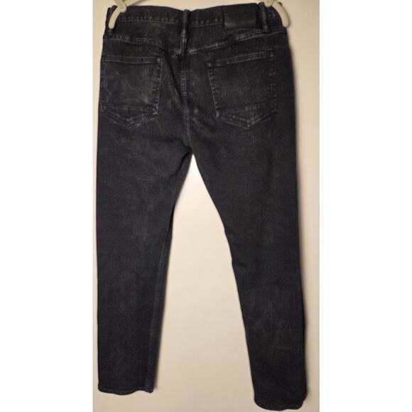 All Saints Jeans Men's Carter Button Fly Straight Leg in Black Size 32x29 - Picture 10 of 11